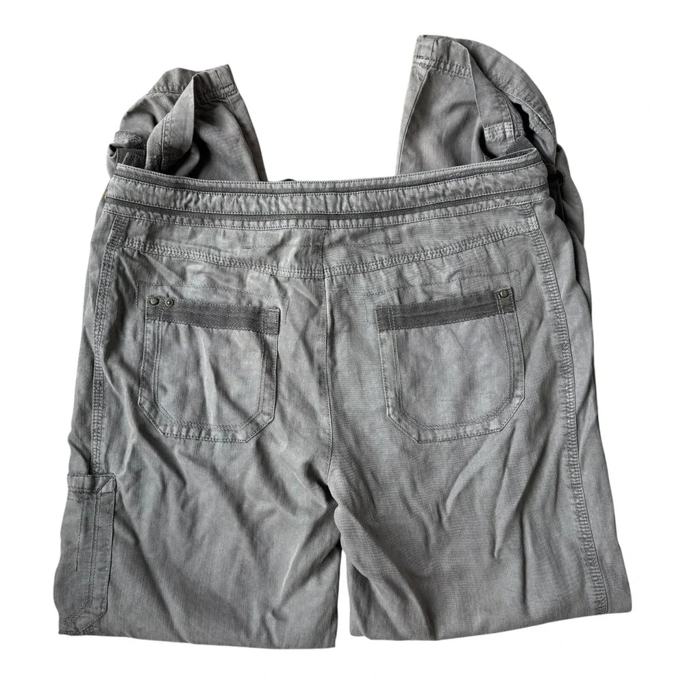 Anthropologie Marrakech Gray Utility Cargo Pants 26 Brooklyn Lyocell Grunge Chic - Picture 4 of 7